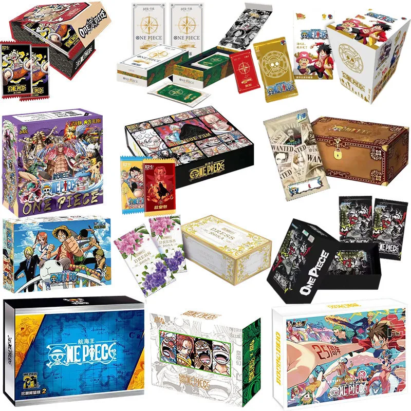 

One Piece Collections rare cards box Anime Luffy Zoro Nami Chopper TCG Game collectibles card Battle for Child Birthday gift Toy