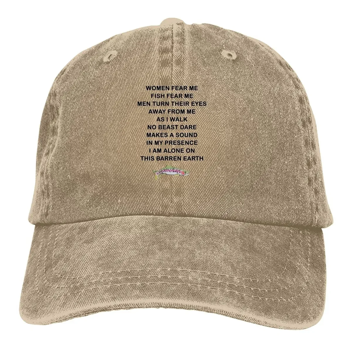 Multi Functional Fashionable Unisex HatWomen Want Me Fish Fear Me Meme Casquette Peaked Cap Fish Funny Sun Shade Cotton Hats For