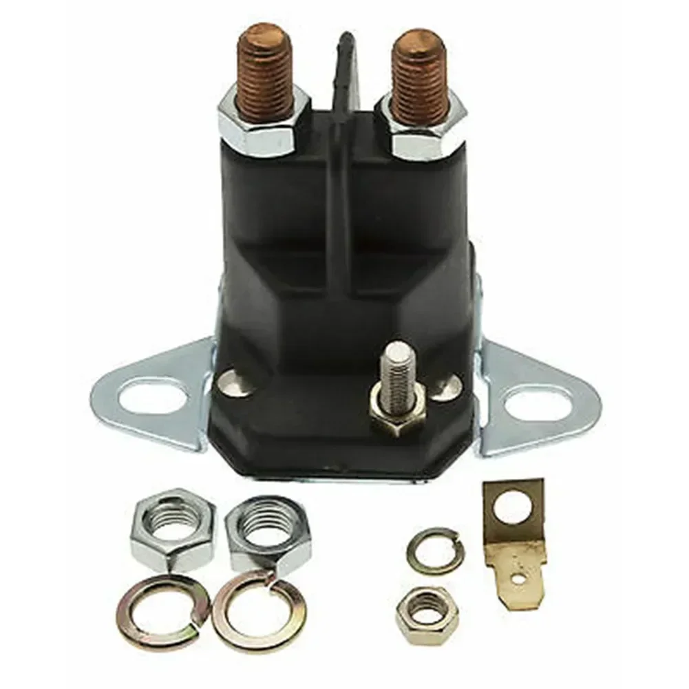 Starter Solenoid Switch 3 Terminals Fits For 1/4\'\' Poles For 24285 For 725-0530 Ride On Lawnmower Tractor Solenoid Switch