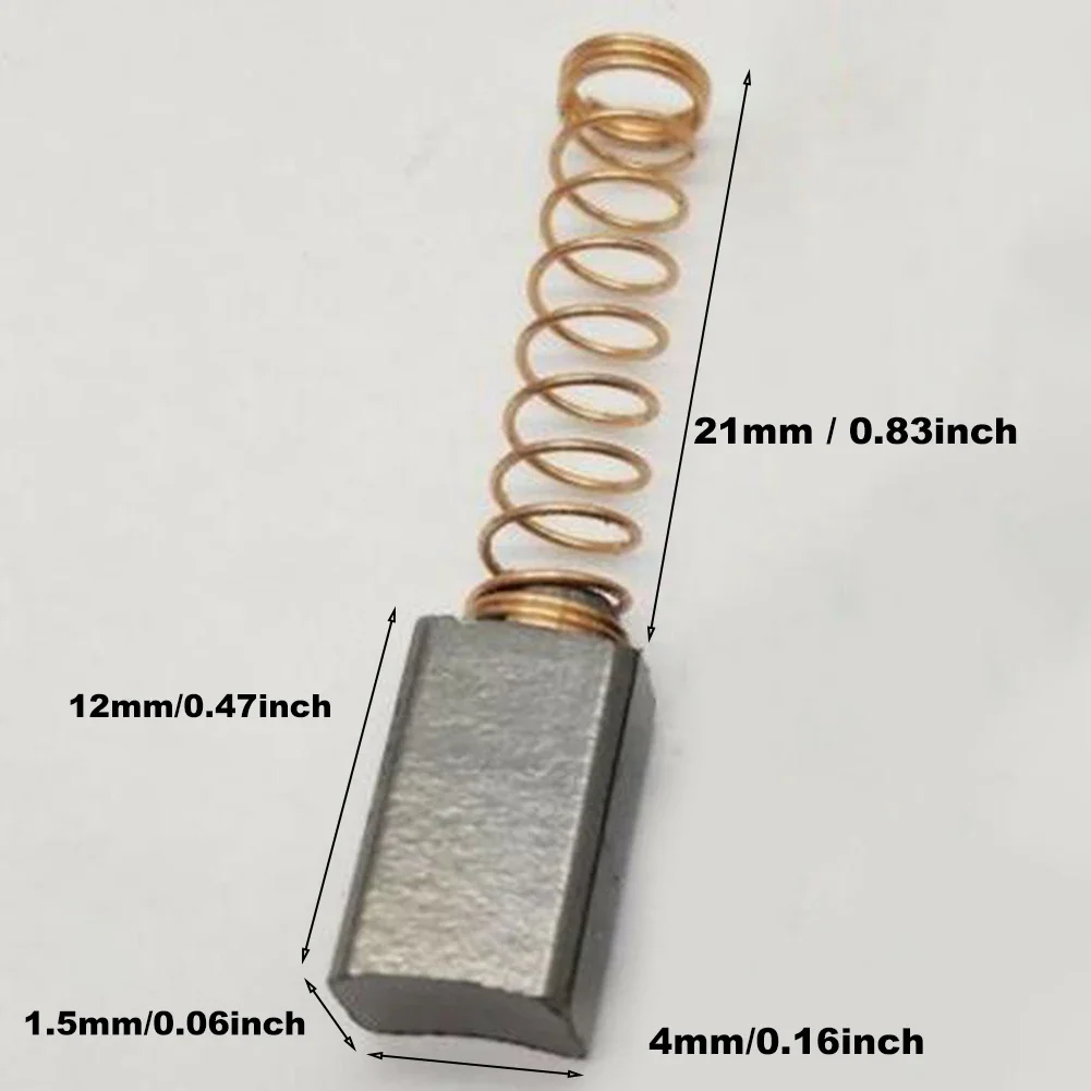 Do maszyny do szycia szczotki silnika węglowego części do maszyn do szycia grafit i miedź 21mm / 0.83 cali 4.5mm x 4mm x 25mm