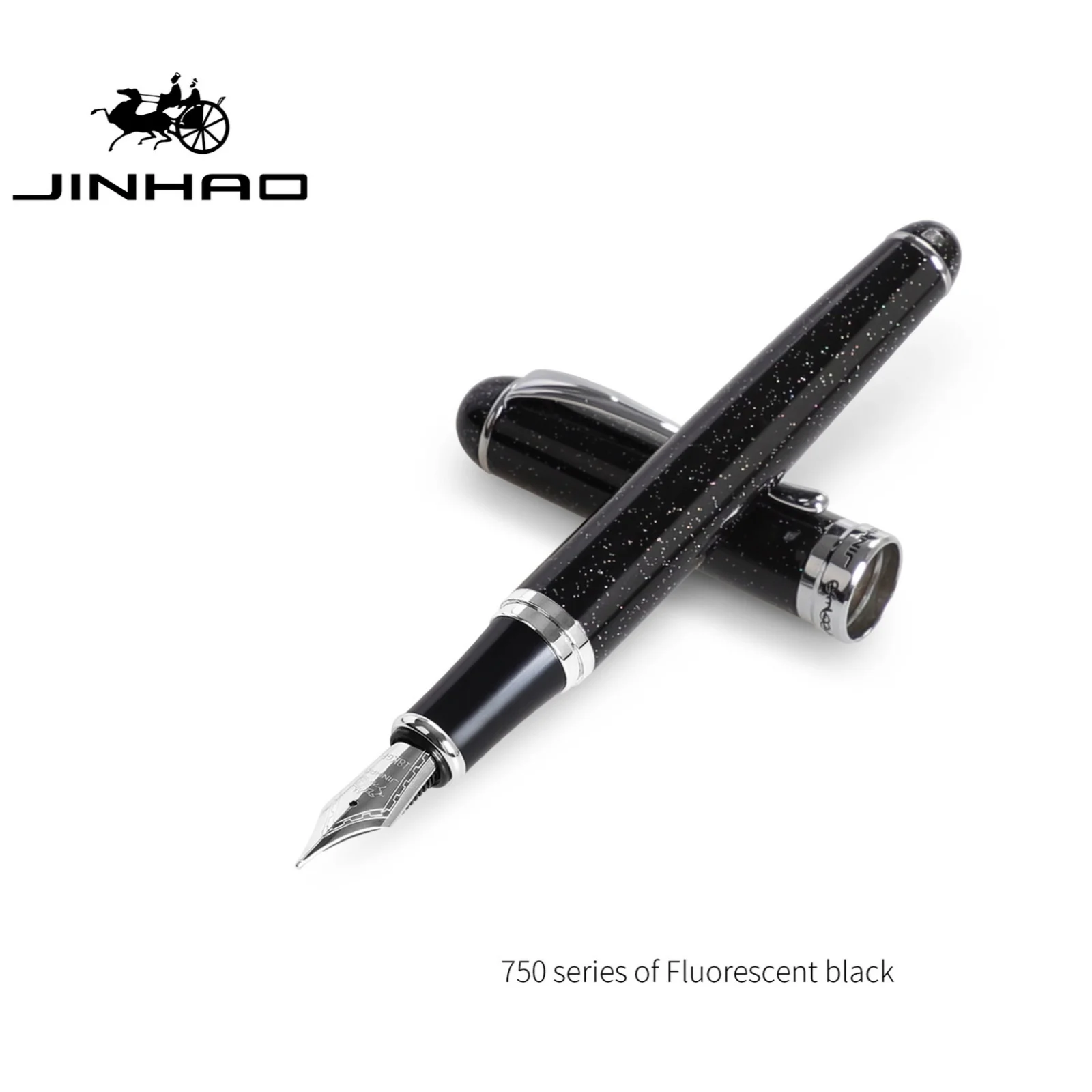 Jinhao ปากกาลูกลื่นสำหรับน้ำพุ X750สไตล์คลาสสิก iraurita nib เหล็กคุณภาพสูงปากกาสำหรับโรงเรียนสำนักงาน