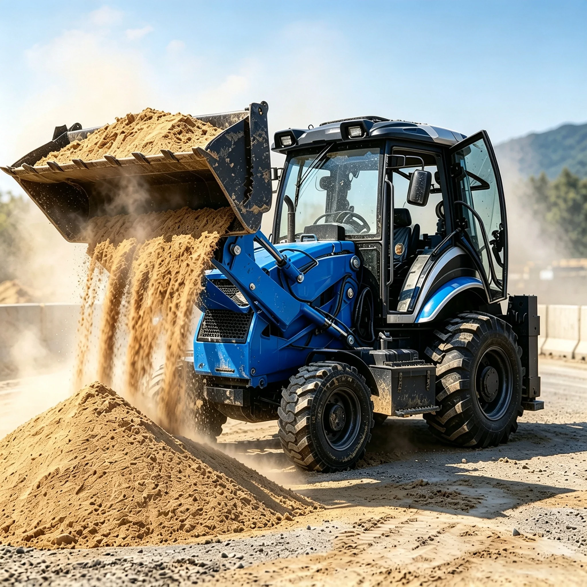 Wear Resistant Bucket Corrosion Resistant Joint Digging And Loading Machine Light Backhoe Loader Industrial Backhoe Loader