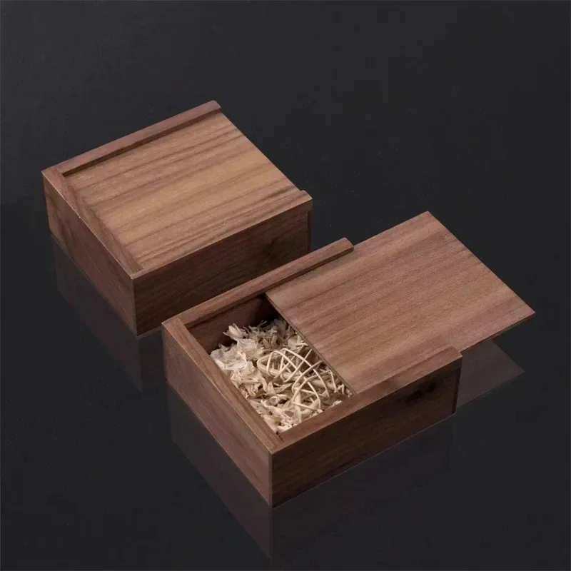 Box Wooden Wood Unfinished Jewelry Boxes Case Treasure Lid Keepsake Gift Storage Craft Blank Candy Cash Shadow Decorative Bank