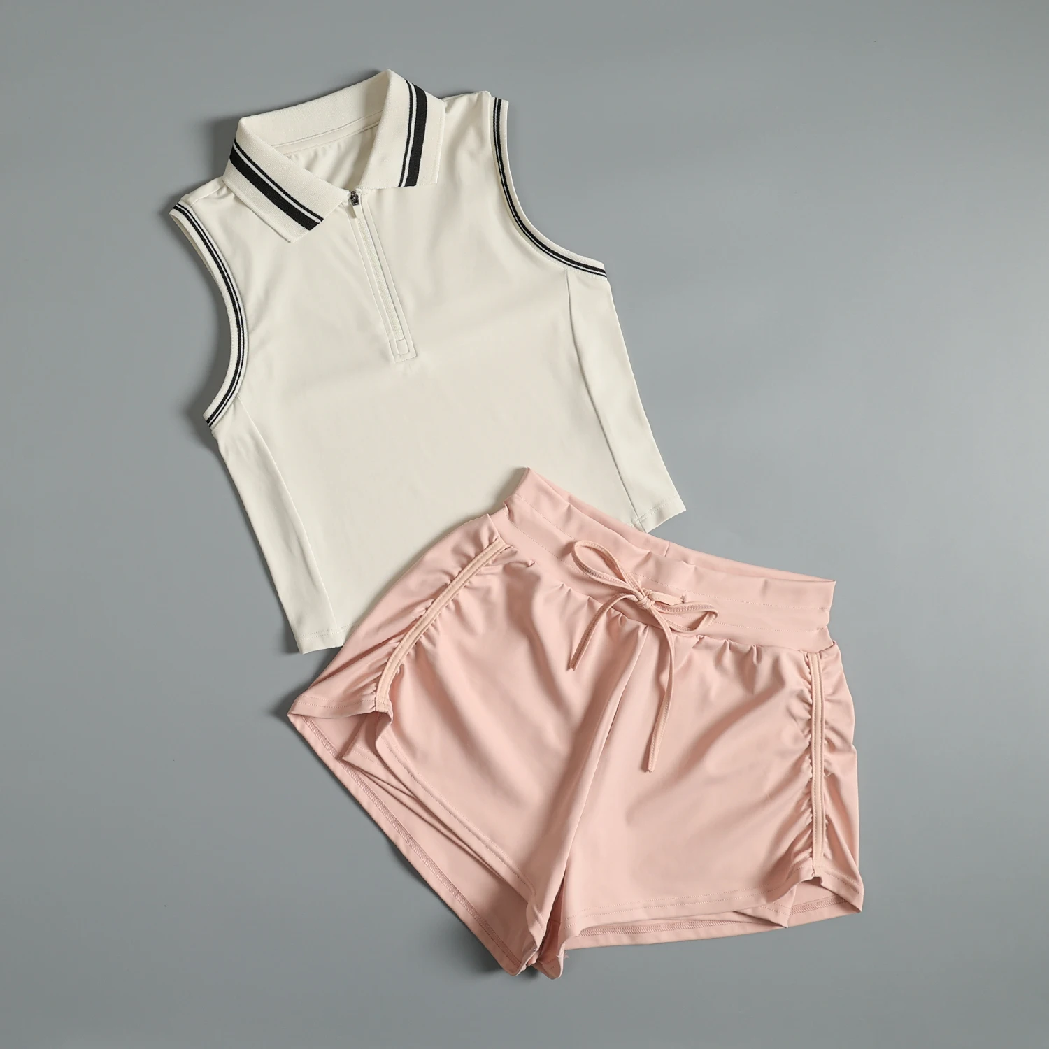 

Fitness suit for women in summer high-end morning jogging training quick-drying vest shorts fashionable professional sports