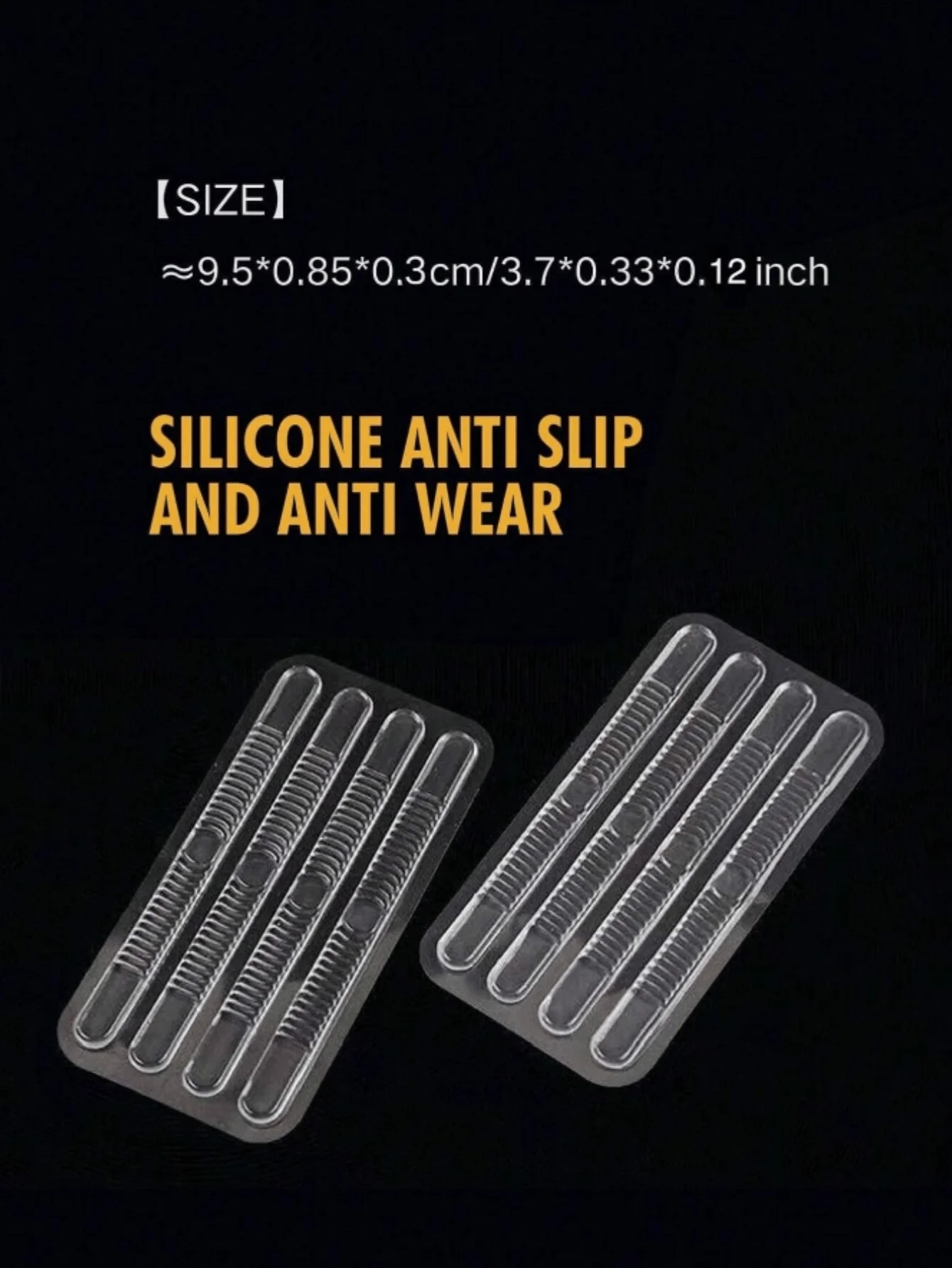 4Pcs Silicone Heel Stickers Heel Grips for Women Men Anti Slip Heel Cushions Non-Slip Inserts Pads Foot Heel Care Protector image 2