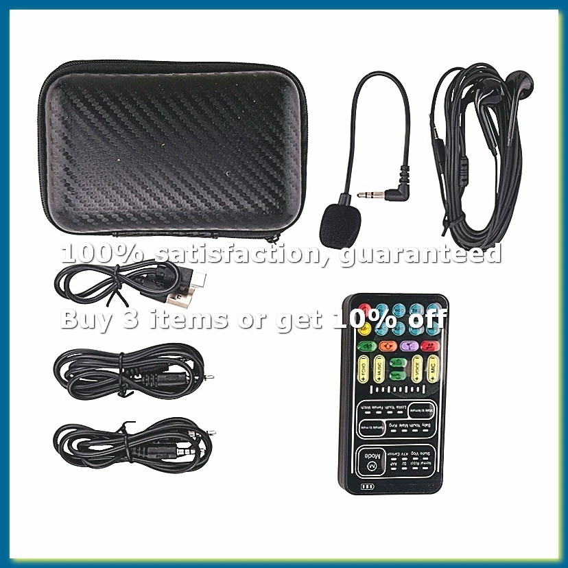 ●Voice Changer Handheld Microphone Voice Changer with Sound Multifunctional Effects Machine for Phone//Switch (i9)