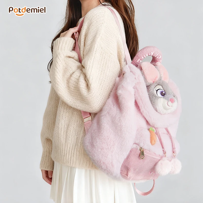 Nieuwe Disney Zootopia Judy Nick Leuke Schooltas Schoudertas Handtas Cartoon Leuke Pluche Rugzak Student Geschenken