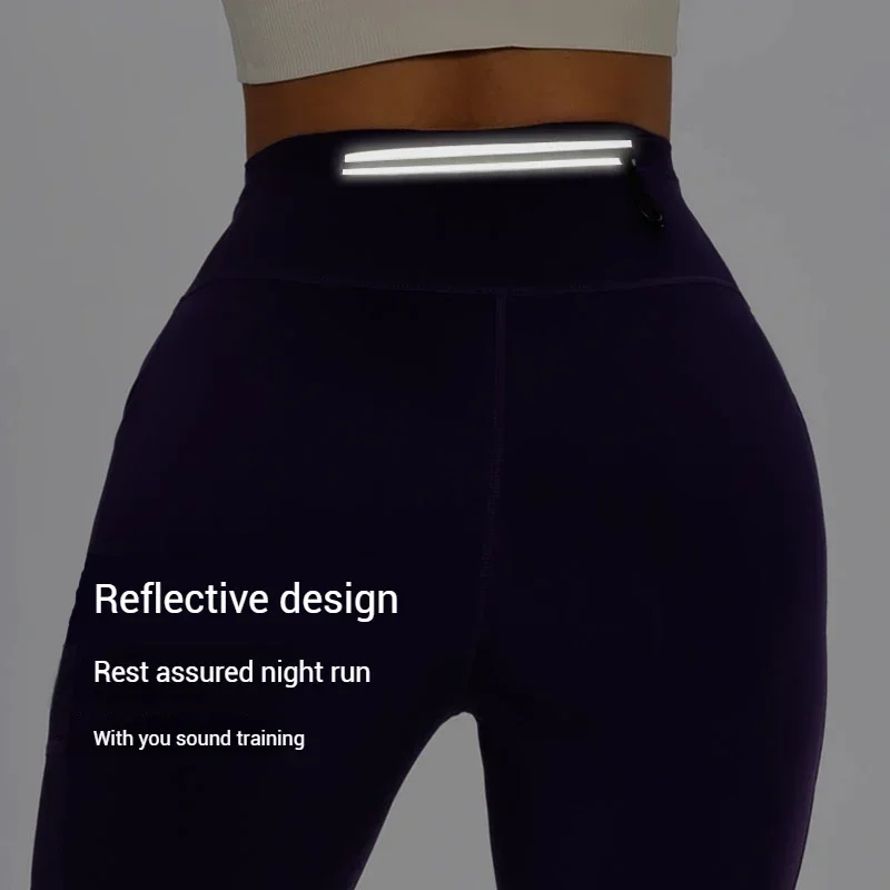 (S-XL)Men Women Quick Dry Marathon Running Shorts with Waist Pack Compression Gym Tights Yoga Fitness Sport Short Pants image 4