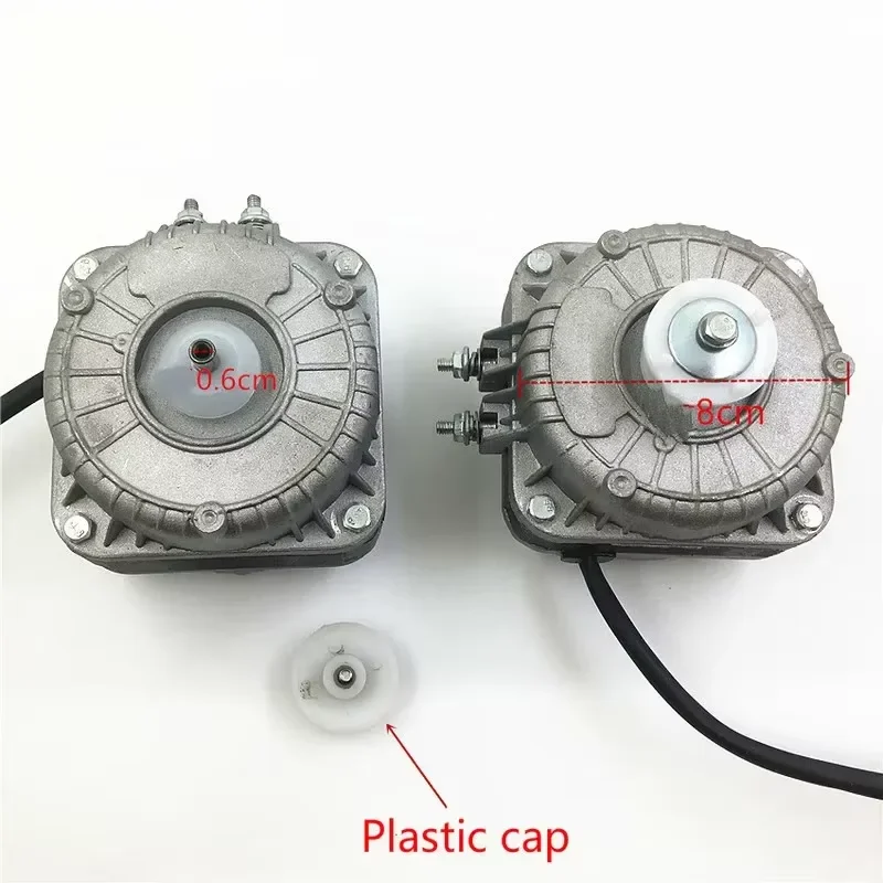 Shadow Pole Motor Asynchronous Refrigerator Motor Freezer Motor Wind Condenser Fan Motor Replacement Parts 220V 25/35/40/60/75W