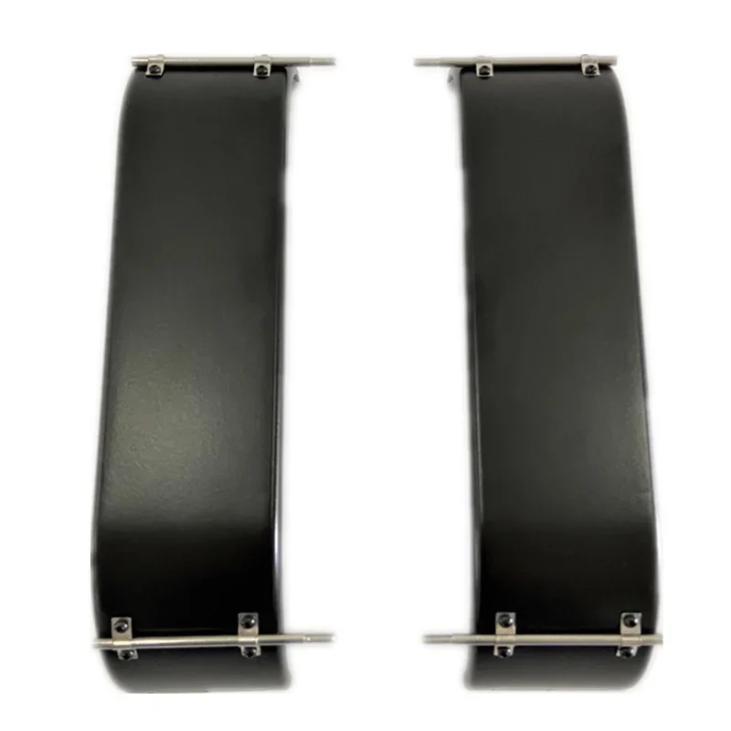 1Pair No Weld Metal Fender Black Rear Twin Axle Mudguard for 1/14 Tamiya RC Truck Trailer Scania Actros Volvo MAN LESU DIY Part