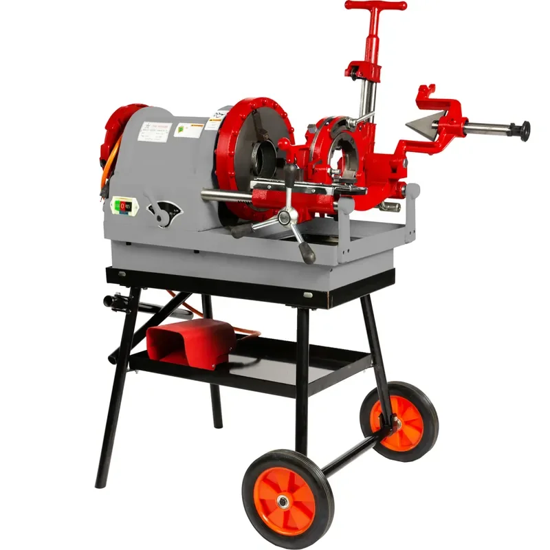 for Factory 1/2 to 4 Inch Pipe Tapping Machine Electric Pipe Threader Tool for Plumbing and Industrial Pipe Threading Tasks