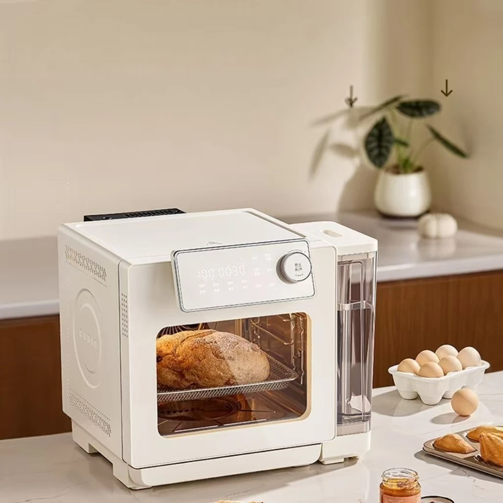 Steam & Air Frying Integrated Unit, Stainless Steel Body, Digital Control, Multifunction  Snack Heating Tool