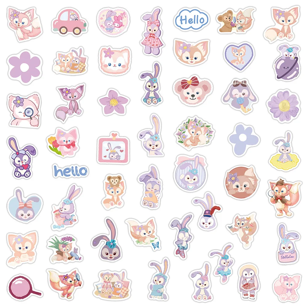 10/30/50 stuks Schattige Disney LinaBell Graffiti Stickers Kawaii Pluche Fox Girl Cartoon Decals DIY telefoon case Notebook Sticker