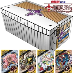 Tarjeta de colección de ONE PIECE para niño, mono D.Luffy Roronoa Zoro Traeaigar Law, Anime juvenil japonés, tarjeta de juego limitada, juguetes de mesa