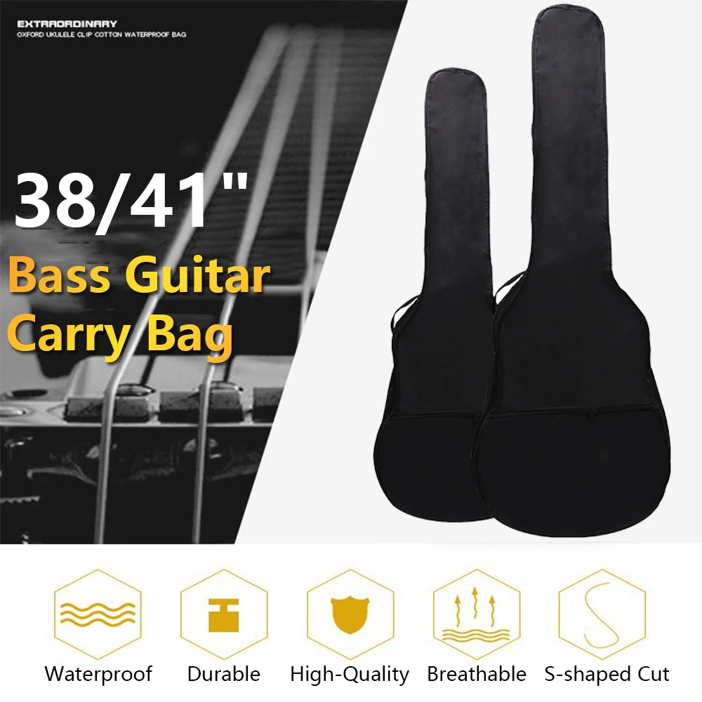 30/36/38/41 Inch Guitar Storage Bag Single Layer 420D Oxford Acoustic Guitar Backpack Soft Protector Cover with Adjustable Strap