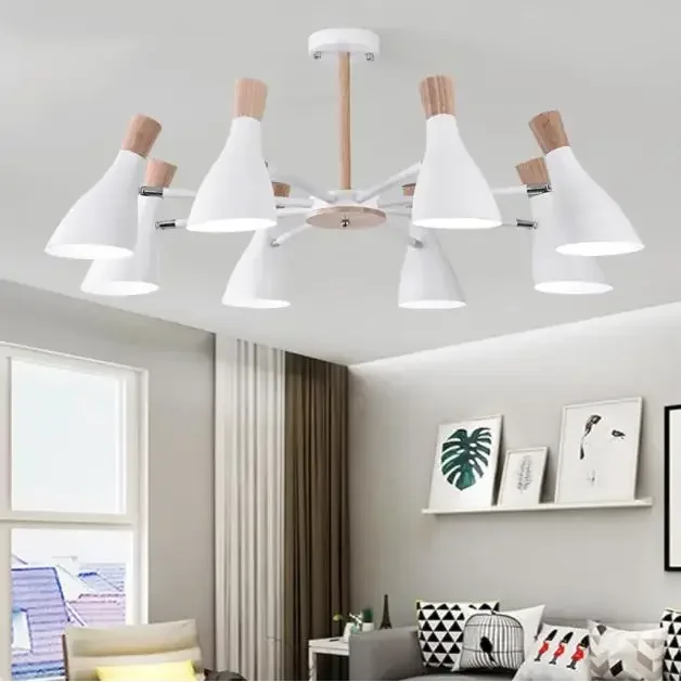 

Mount Modern Semiflush Led Chandelier 3/6/8 Heads Chandeliers Luminaria Light Fixtures 90-260v Ceiling Chandelier Lighting