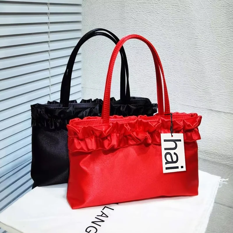 Elegant Luxury Silk Satin Wrinkle Clutch Handbag for Wedding Evening Prom, Women's Stylish Tote Underarm Shoulder Purse