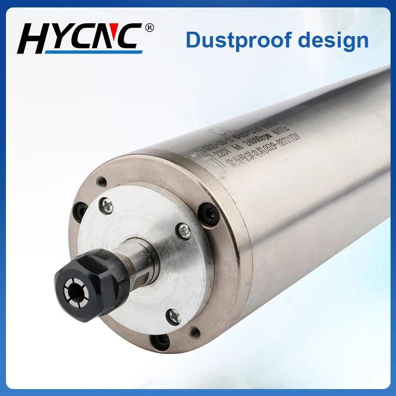 0.8KW HQD Water-cooled Spindle Motor 800W 220V ER11 4 Bearings For CNC Woodworking Engraving Soft Metal Drilling GDZ-18-2