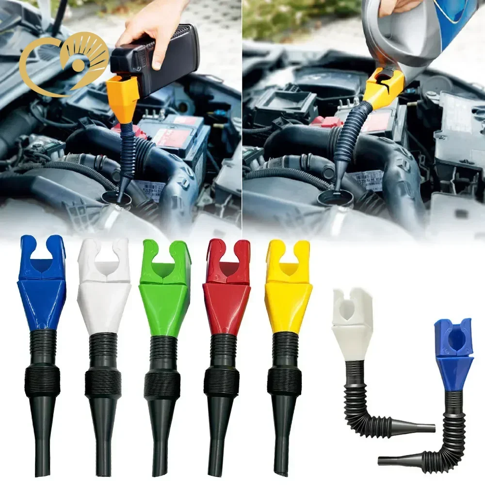 

Foldable Car Motorcycle Refueling Gasoline Engine Plastic Oil Funnel Filter Transfer Tool Flexible Funnel Draining Tool