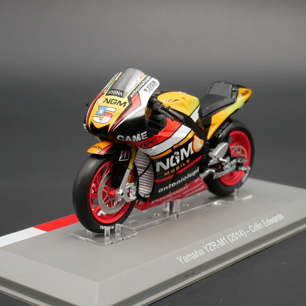 Diecast Ixo Scala 1:18 Moto GP 2014 YAMAHA YZZR -M1 Yamaha Auto da corsa a motore Giocattolo da collezione Regalo Souvenir Display Ornamento