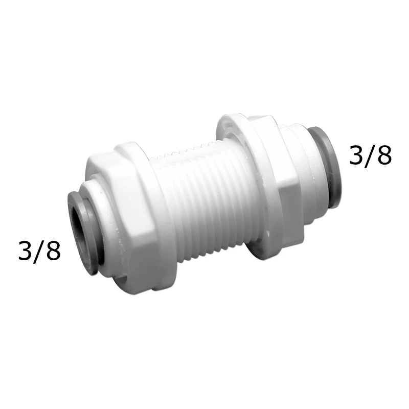 iTiGER RO Water Fitting Straight Quick Connection 1/4 3/8 Bulkhead Hose PE Pipe Connector Water Filter Reverse Osmosis Parts