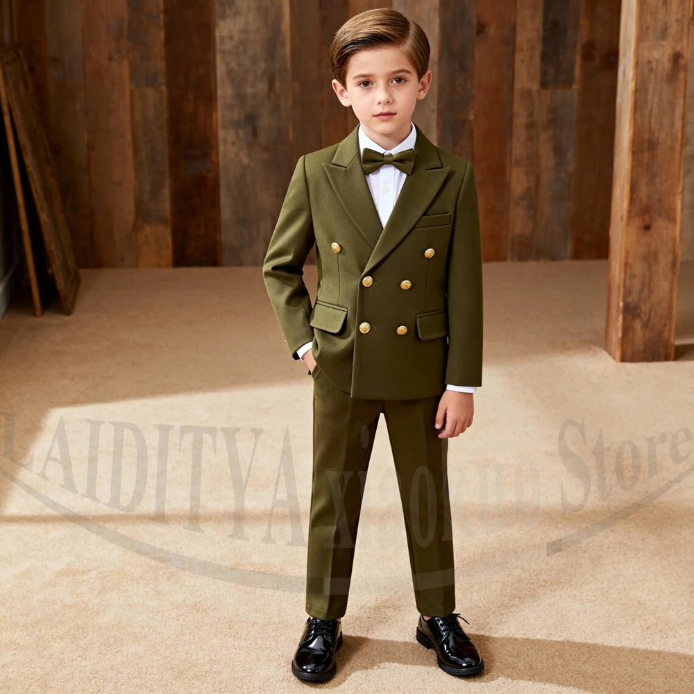 

Шикарный костюм для мальчиков: модный двубортный комплект с острыми лацканами для торжественных мероприятий, свадеб, выпускных вечеров. Элегантный наряд для юных джентльменов, 2 предмета.