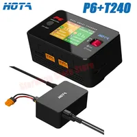 HOTA P6 T240 AC240W DC 600W 15AX2 DC Dual Channel Smart Charger with Mobile Service Charging for Lipo 1~6S LiIon NiMH Battery