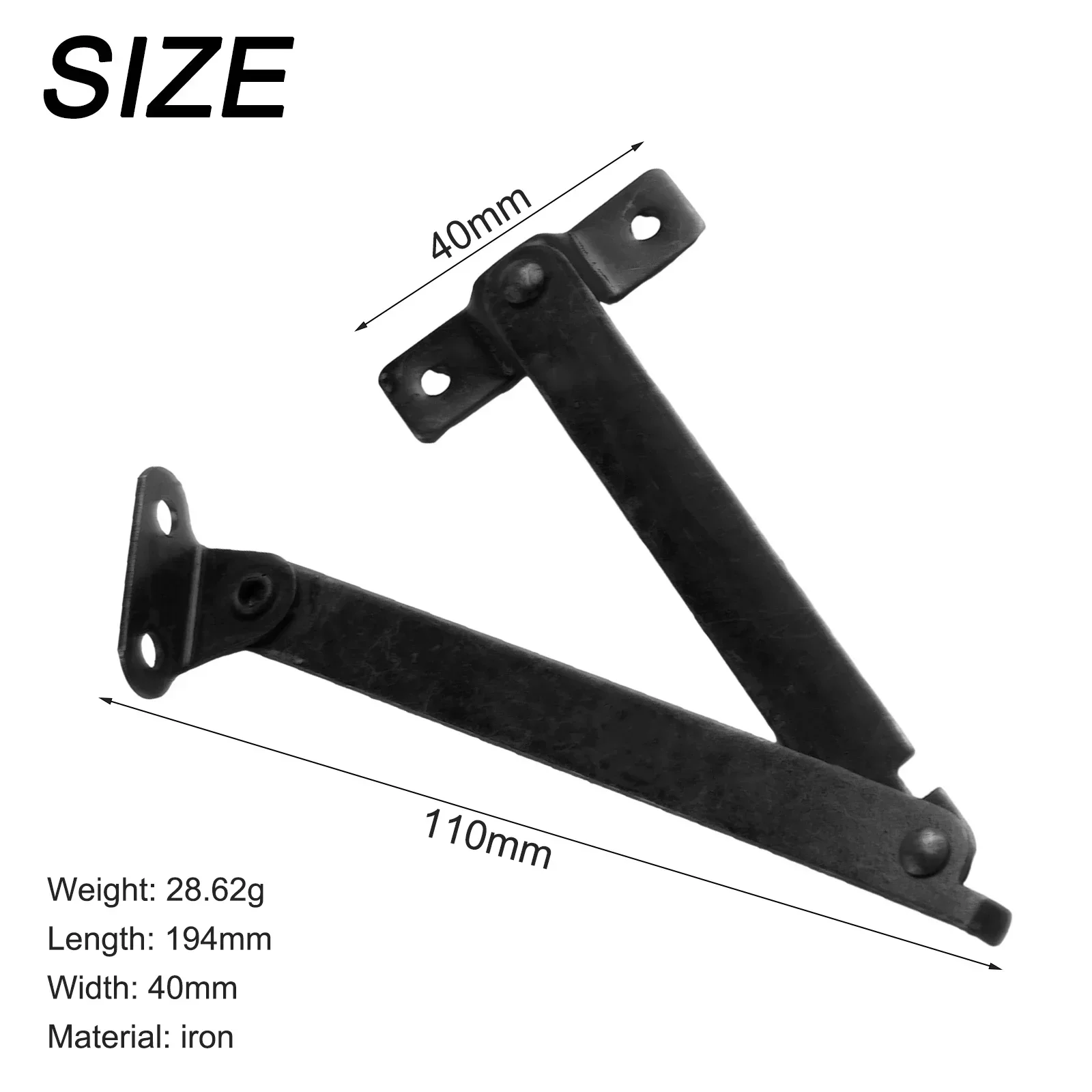 Wooden Box Support Support Tripod Silver 195mm 2PCS 40mm Black Corner Movable Support Green Bronze Hardware Iron