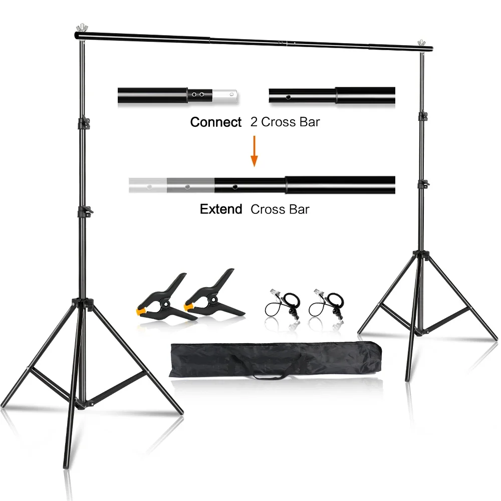 Background Stand Kit Support System Backdrops With Adjustable Stand for Photography Photo Studio Chromakey Green Screen Frame