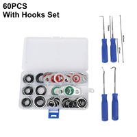60pcs Car Air Conditioning Compressor Interface Gasket Sealing Washer Air-Conditioner Sealing Rubber Ring Repair Replacement