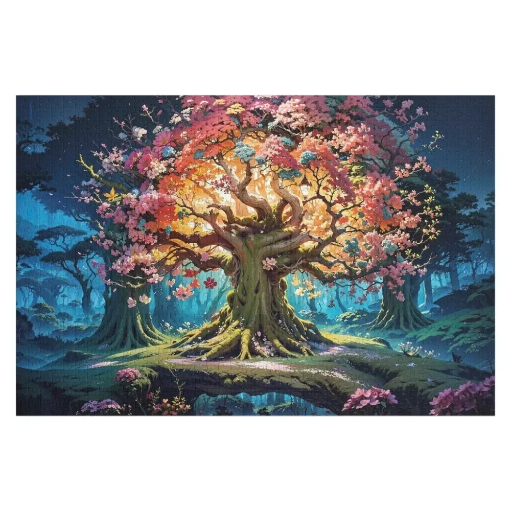 Colorful Tree of Life Jigsaw Puzzle Custom Wooden Gift Personalised Jigsaw Baby Toy Personalised Puzzle