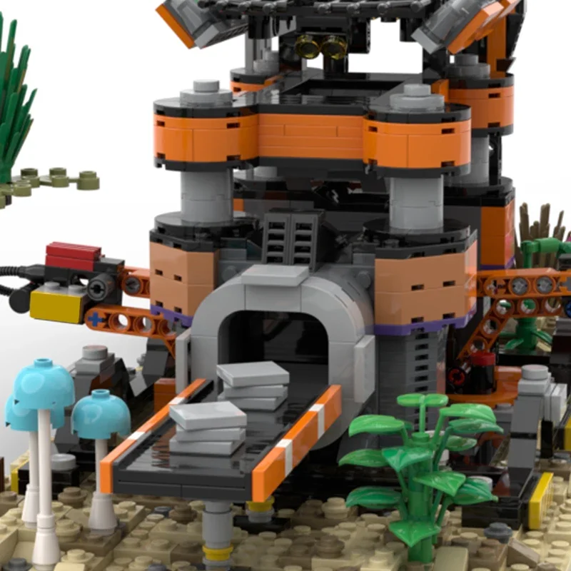 

Набор строительных блоков MOC Satisfactorys из мировой фабрики конструктора, фабрики планет, архитектурные кирпичи, игрушки, подарок на день рождения для детей