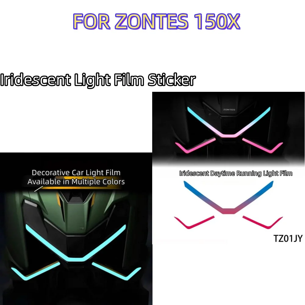 For ZONTES 150X Colorful LED Lighting Film Stickers, Waterproof and Scratch-Resistant Retrofit Accessories