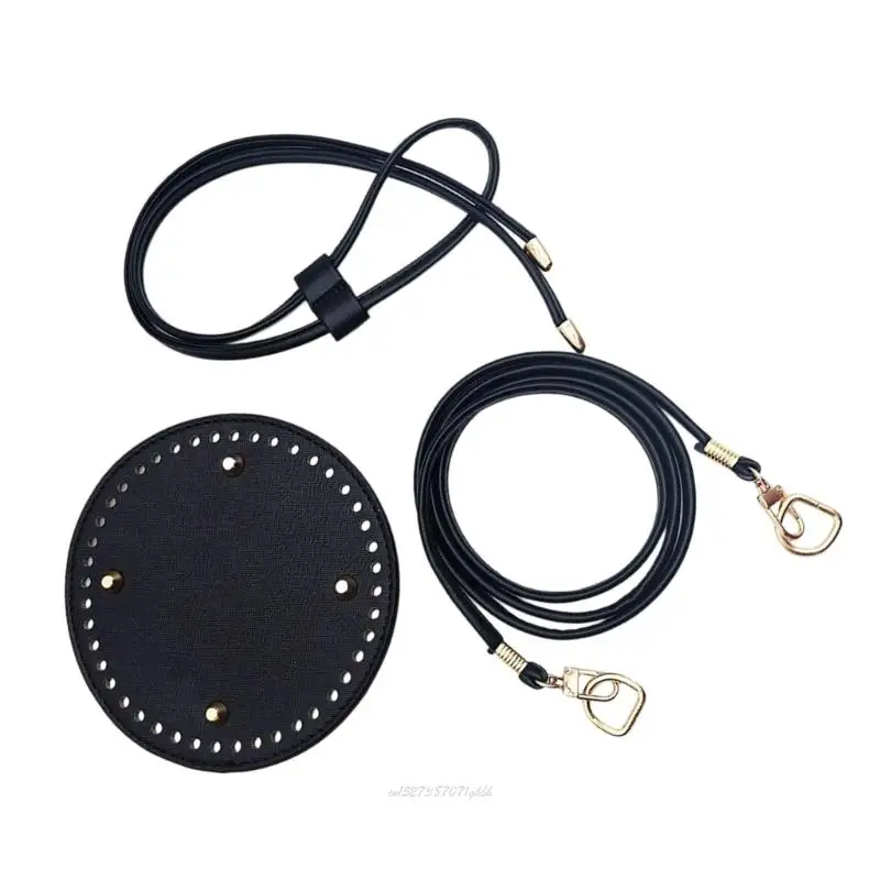 X5XA حقيبة ظهر مصنوعة من جلد البولي يوريثان، أدوات صنع حقائب كروشيه منسوجة يدويًا، حقيبة برباط سفلي