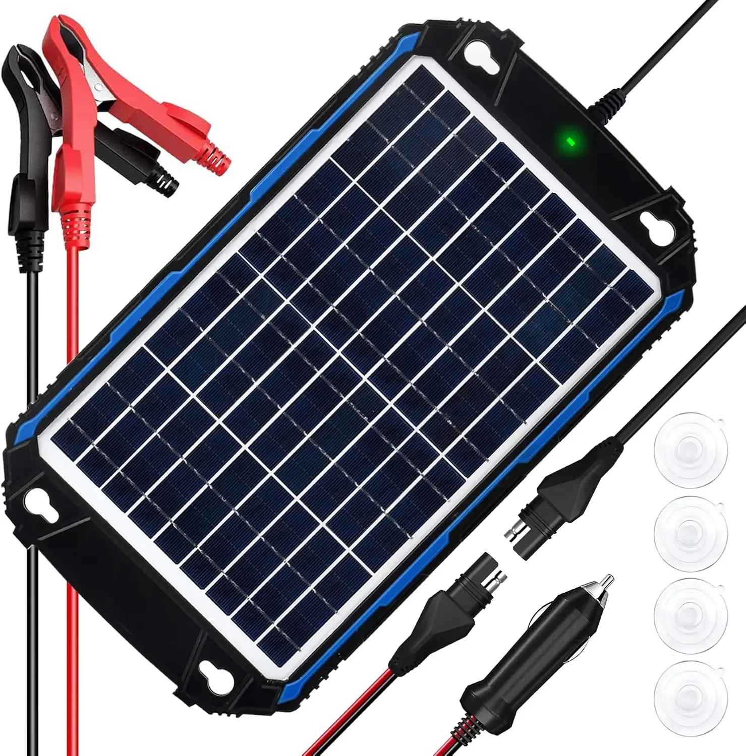 solar cell charger and maintenance Pro, built-in ultrassmart MPPT charging controller, 10-watt solar panel trickle charging kit