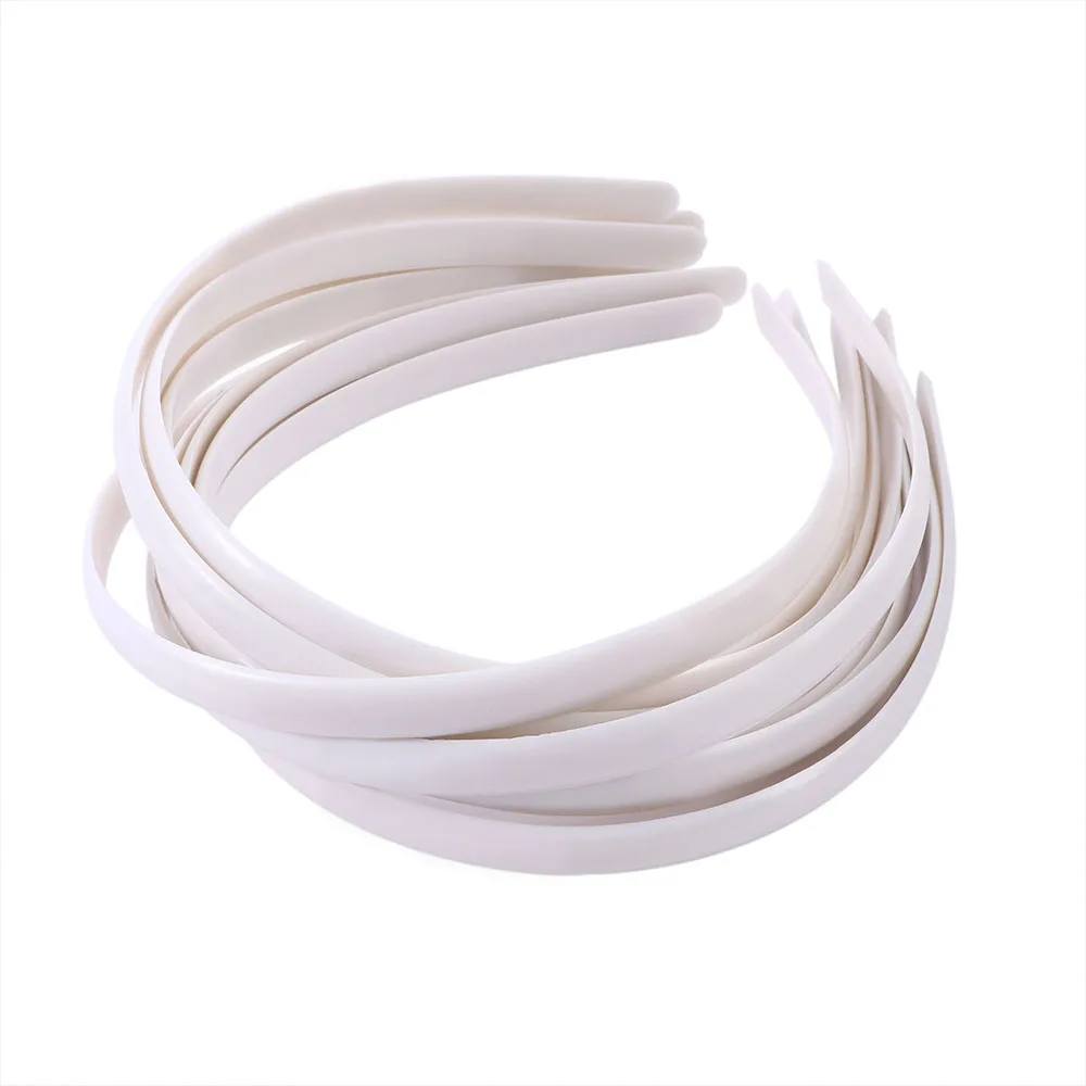 

New White Women No Teeth Hairband Girl Hair Accessories Plain Lady Plastic Hair Band Headband