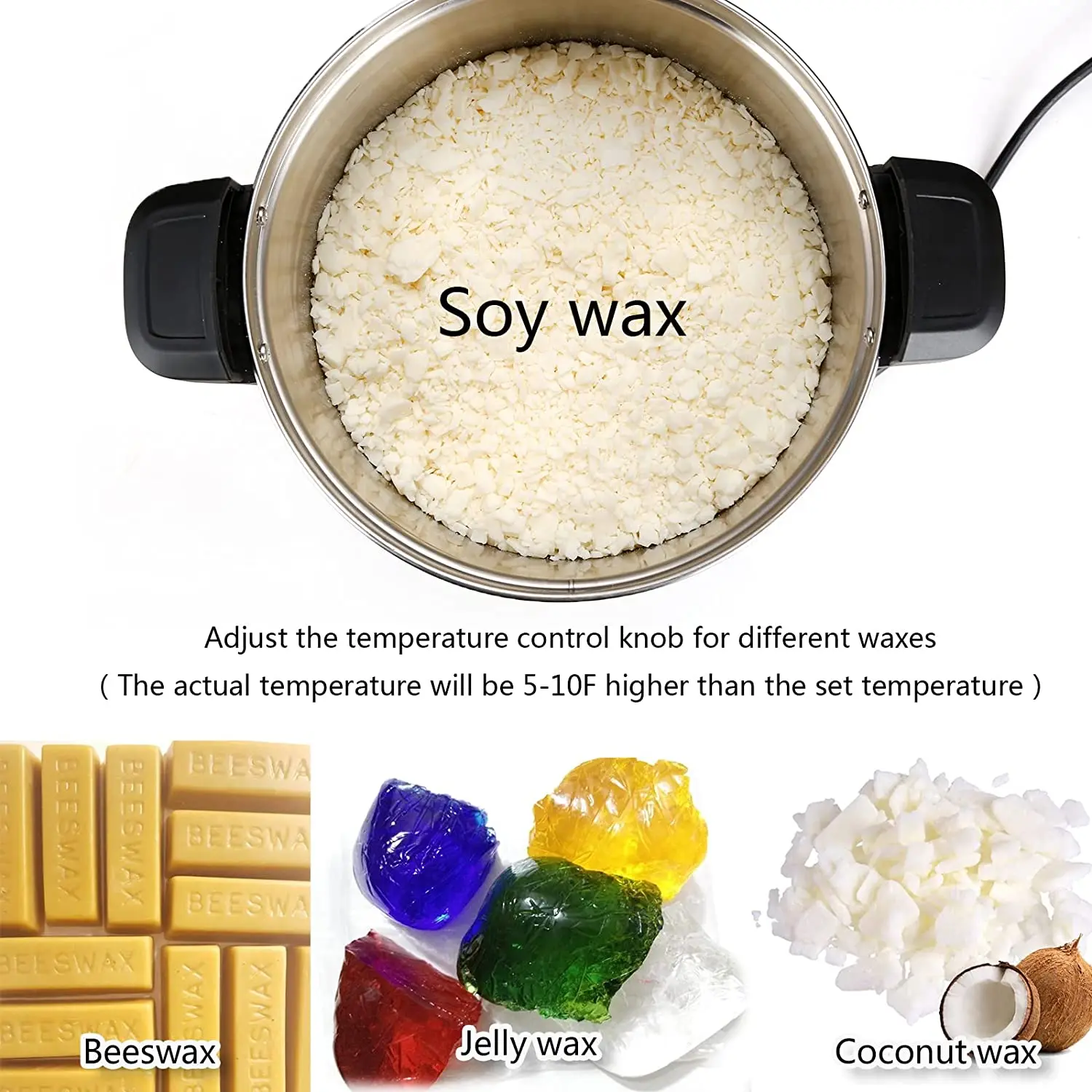 Воск хорошего качества 8L с носиком и контролем температуры