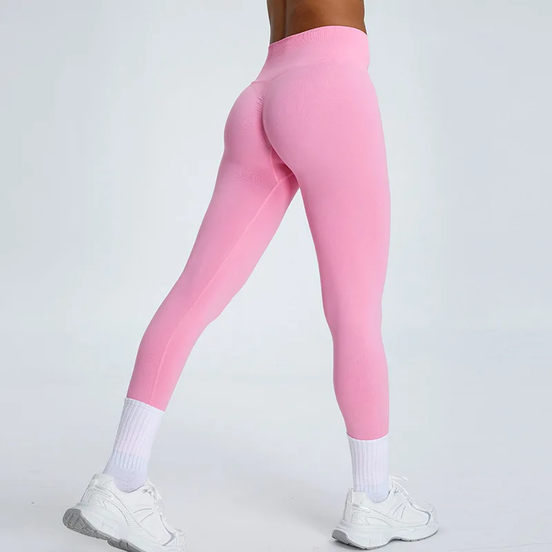 Women Seamless High Waisted Hip Lifting Yoga Pants Fitness Female Leggings Gym Runing Push up Jogging Sports Ventilate Legging