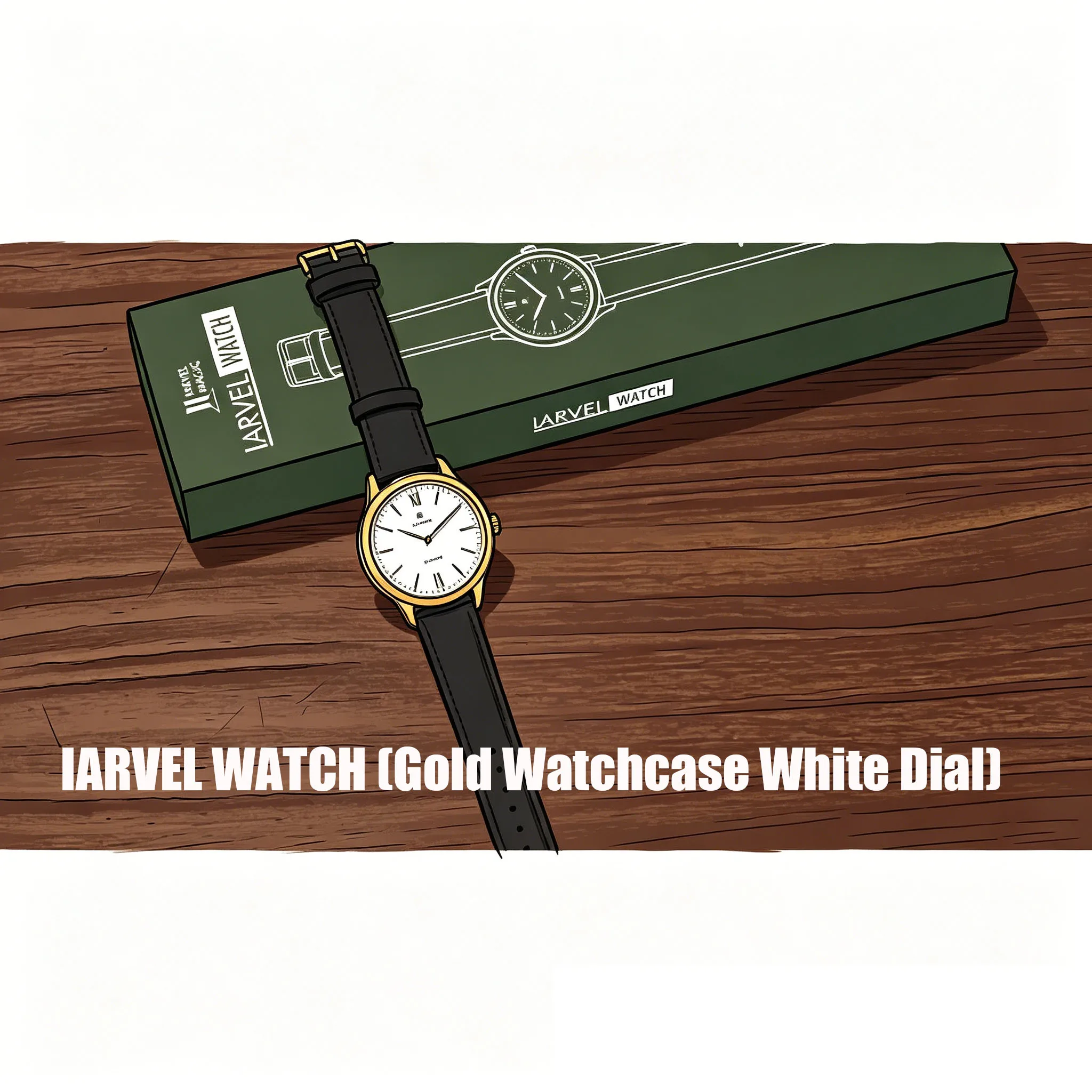 

IARVEL WATCH (Gold Watchcase White Dial) Close Up Magic Tricks Mentalism Magic Props Magician Mind Reading Prediction Magia