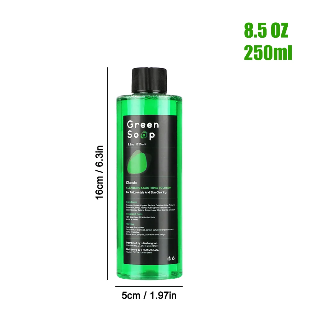 30/250/500ML Tattoo Grüne Seife Hohe Konzentration Original Flüssigkeit Reinigung Flüssigkeit Schaum Reiche Tattoo Reinigung produkte