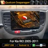 Android 14カーラジオ,マルチメディアプレーヤー,ビデオ,GPS,ワイヤレス,CarPlay,カメラ2005,4G,wifi,BT,kia rio 2 2011-360 1