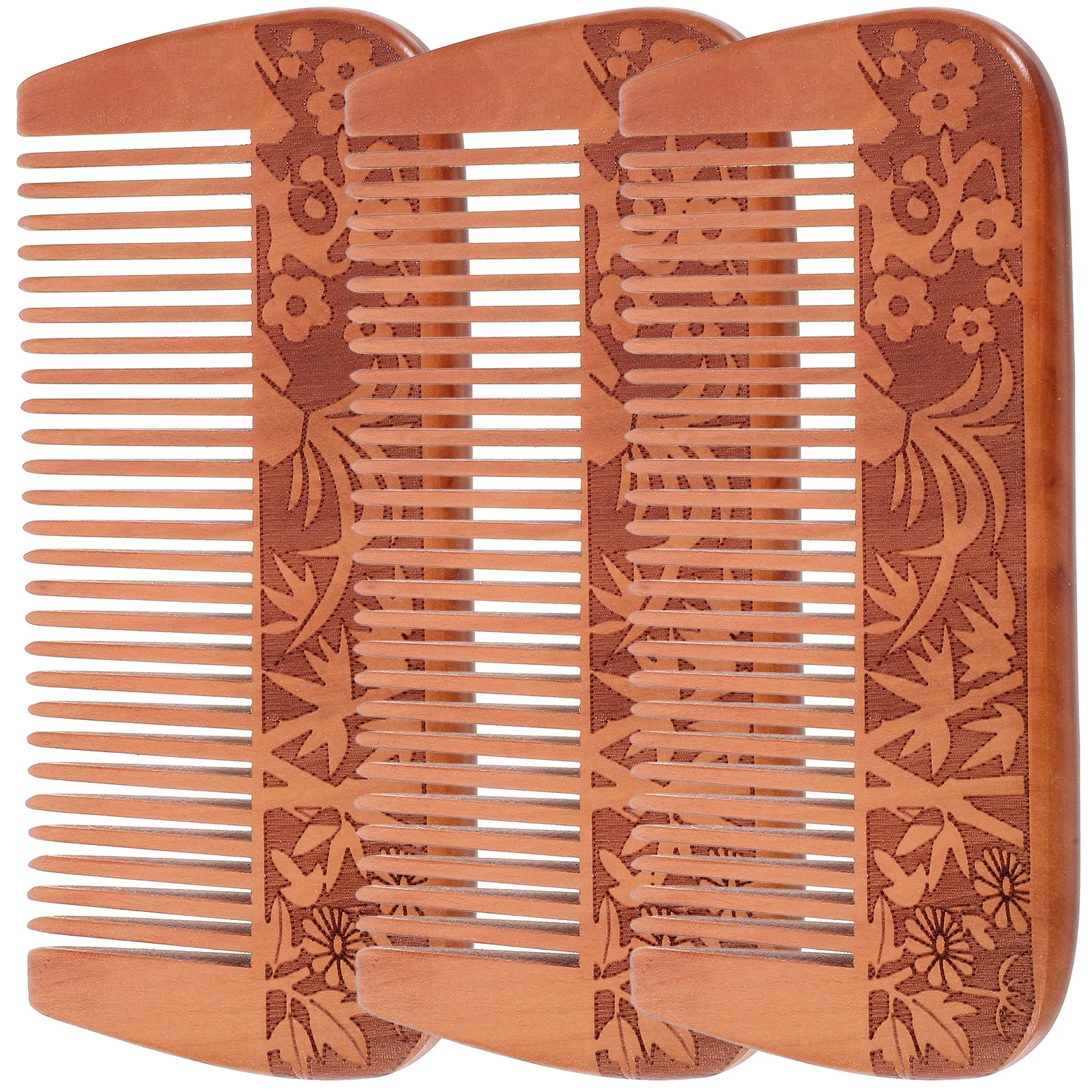 

3Pcs Wooden Comb Anti Static Natural Wood Hair Detangler Comb for Women Scalp Care Massage Wood Combs Combs for Men