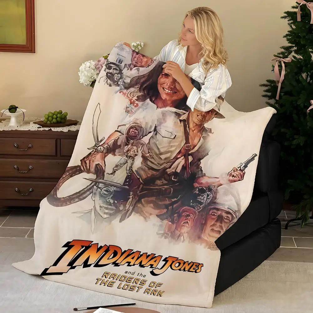 Movie R-Raiders o-of t-the L-Lost A-Ark Throw Flannel Blanket, Soft Warm, Durable & Washable cute Cool