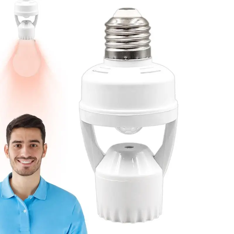 85-265V E27 Socket Converter With Infrare​d Motion Sensor LED E27 Lamp Base Intelligent Switches Light Bulb Lamp Holder