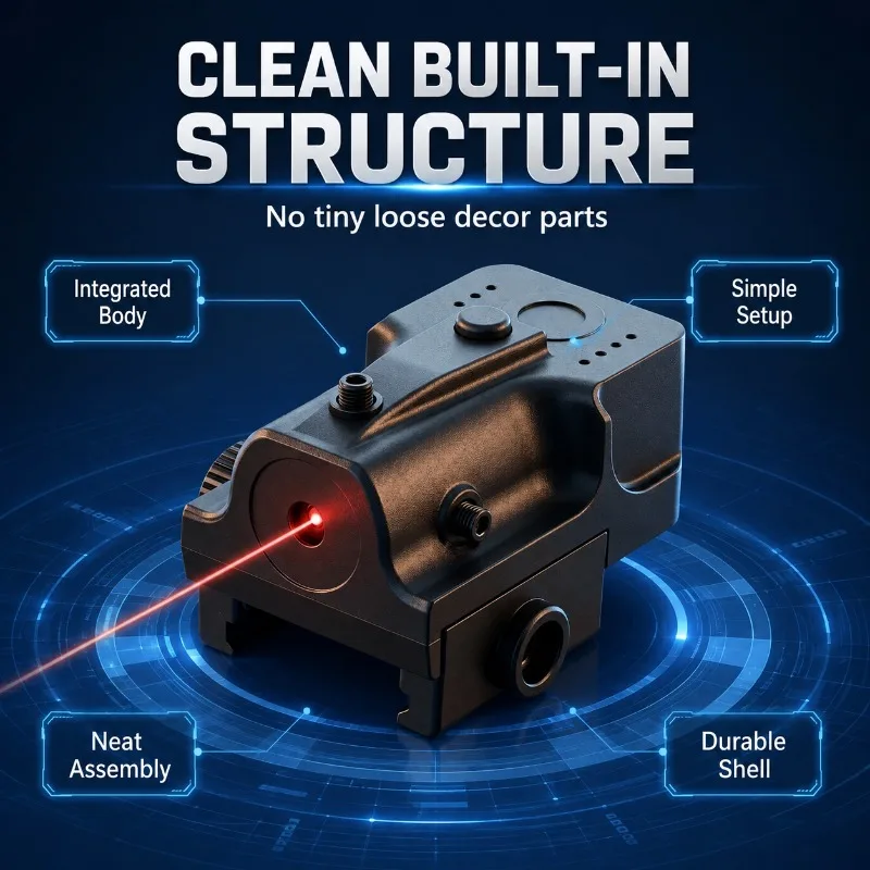 Portable Mini Red‑beam Hobby Ornament, Precision Adjust Indicator Module Compatible with Multi‑style 20mm Rails