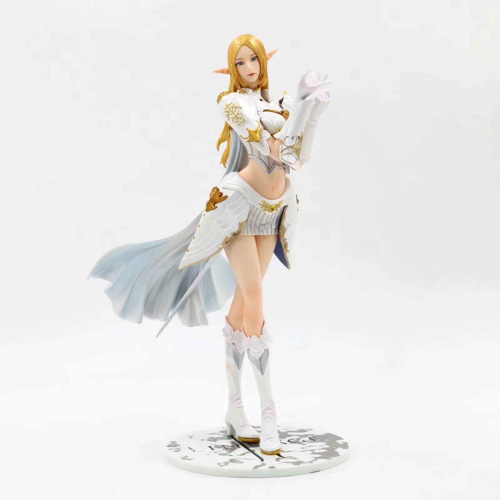 25CM Max Factory Lineage II Elf 1/7 Sexy Girl Anime Action Figures PVC Hentai Collection Doll Model Toys Gift Figurine