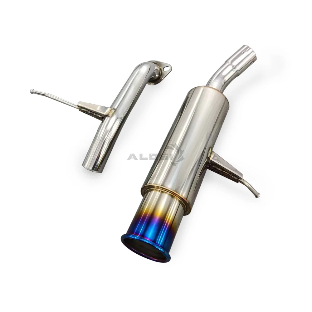 Large caliber pointed exhaust for Ford Fiesta hatchback 1.3 1.5 2009-2015 sports car sound wave exhaust high-performance cat bac