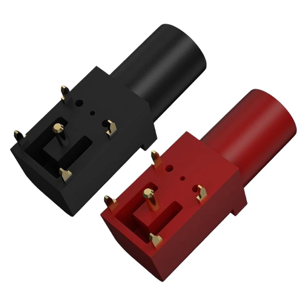 1PCS 4mm PCB Solder Safety Banana Socket Gold Plated Copper PA Material CATII 1000V Max 24A Test Banana Connector Terminal