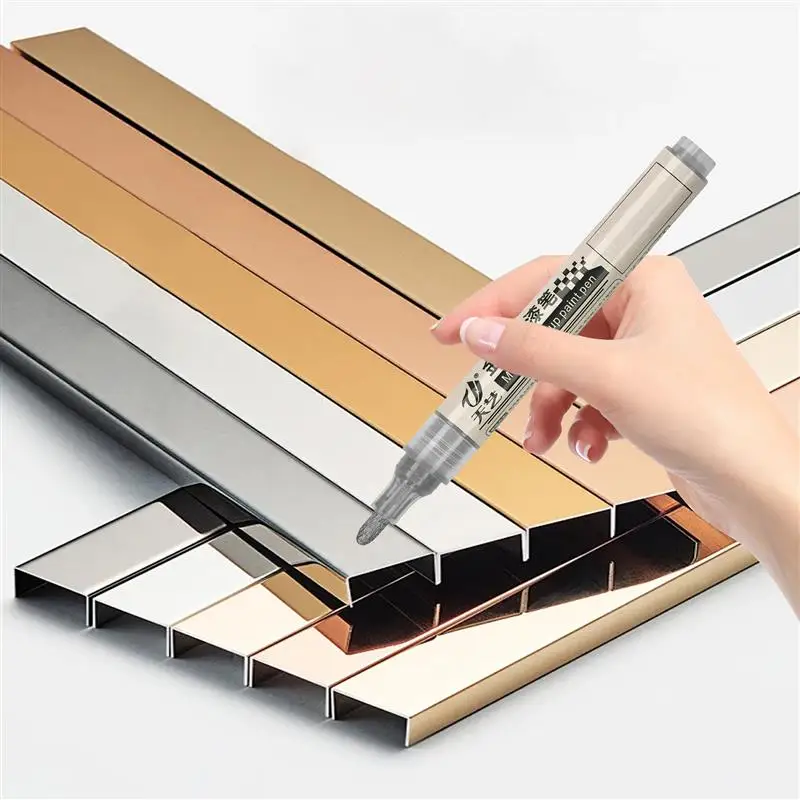 1 stücke Spiegel Marker Stift Metall Ausbesserung Farbe Stift DIY Reflektierende Farbe Stifte Spiegel Marker Chrom Unterschrift Kunst Handwerk
