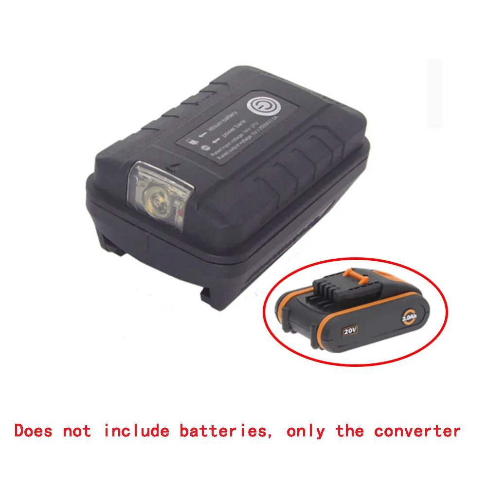 With LED Work Light Dual USB Adapter For Worx 20v Battery Portable Power Source High-selling Tool Accessories